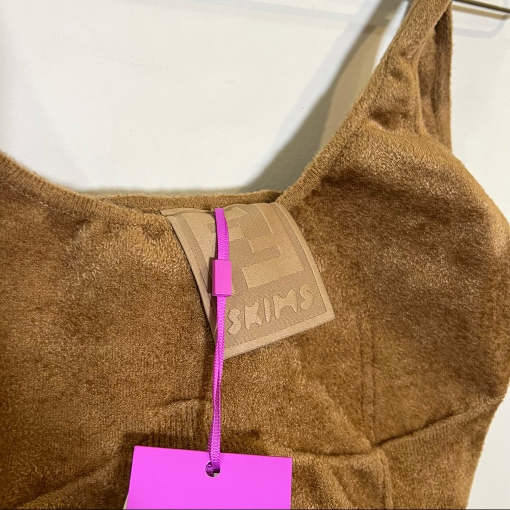 Fendi x Skims brown/tan velvet knit dress size 42 (US 6) NEW! New with tags! - Picture 14 of 16